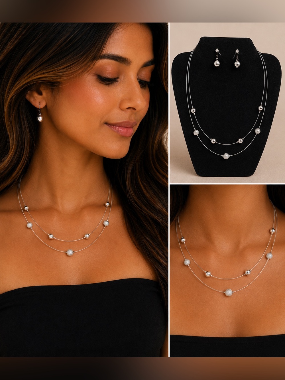 AVON PLACIDA NECKLACE & EARRING GIFT SET (NEW WITH TAG)